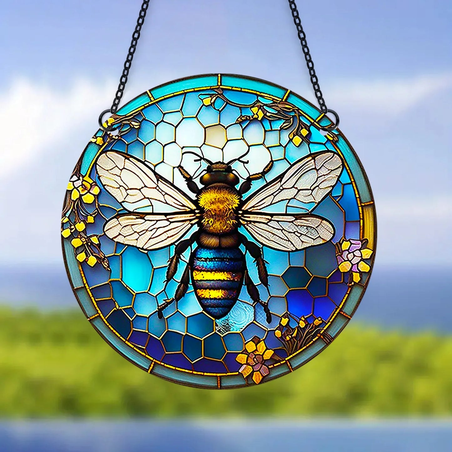Sweet Country Honey Bee Hanging Acrylic Ornament