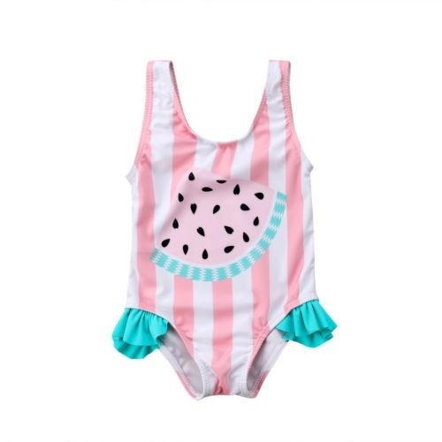Watermelon Print Swimsuit for Babies, Toddlers